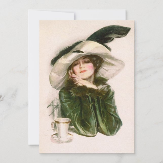 Convite "Conteúdo" de Harrison Fisher (Frente)