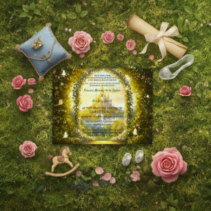 Convite Conto de Fadas Castelo da Princesa Encantada Livro