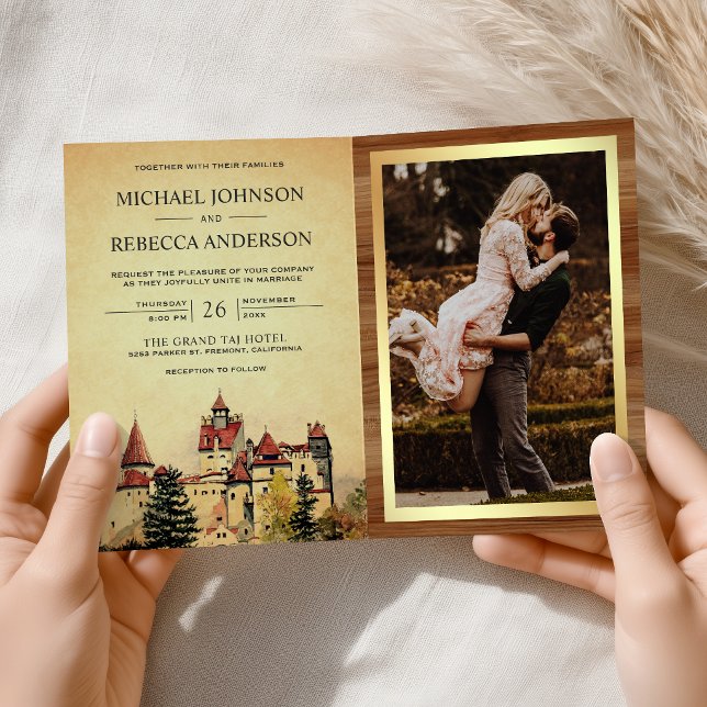 Convite Conto de Fadas Código QR Casamento Conto de Fadas (Criador carregado)