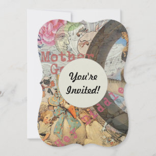 Convite Conto de Fadas da Rima Infantil da Mamãe Gansa