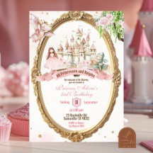 Conto de Fadas Princesa e Cavalheiros Aniversário 