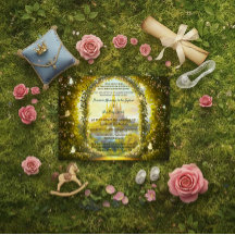 Conto de Fadas Princesa Encantada Castelo Livro de