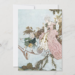 Convite Conto de Fadas Vintage A Bela Adormecida por Edmun