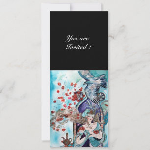 Convite CONTO POPULAR TURCO, vermelho brilhante azul branc