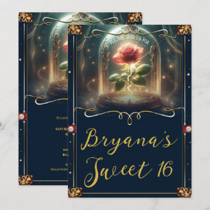 Convite Conto tão antigo quanto o Tempo Rosa Encantada Swe