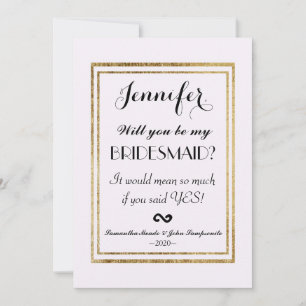 Convite Contorno Dourado de Faux simples e elegante