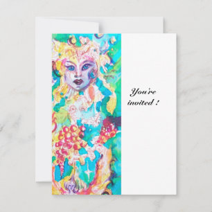 Convite CONTOS DE FADAS DE UVA gelo metálico