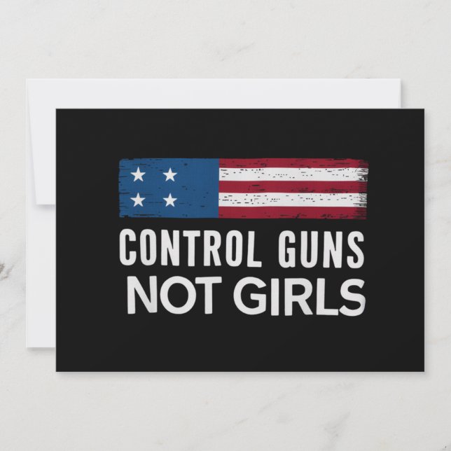 Convite Controlar Armas Não Meninas (Frente)