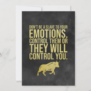 Convite Controle do Investidor Seus Sentimentos