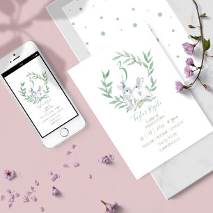 Convite Convidações de aniversário de Bunny Bunny Online