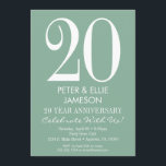 Convite Convidações de Aniversário Simples Moderno da Mint<br><div class="desc">Um convite simples e moderno para o aniversário verde e branco da casa da moeda. Perfeito para aniversários de marcos como 5,  10º,  15,  20,  25,  35º,  45º,  45º,  50º,  55º,  60º... ou a qualquer ano!</div>