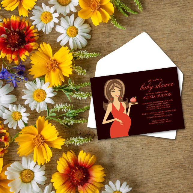 Convite Convidações para Bebês {Brown} (Criador carregado)