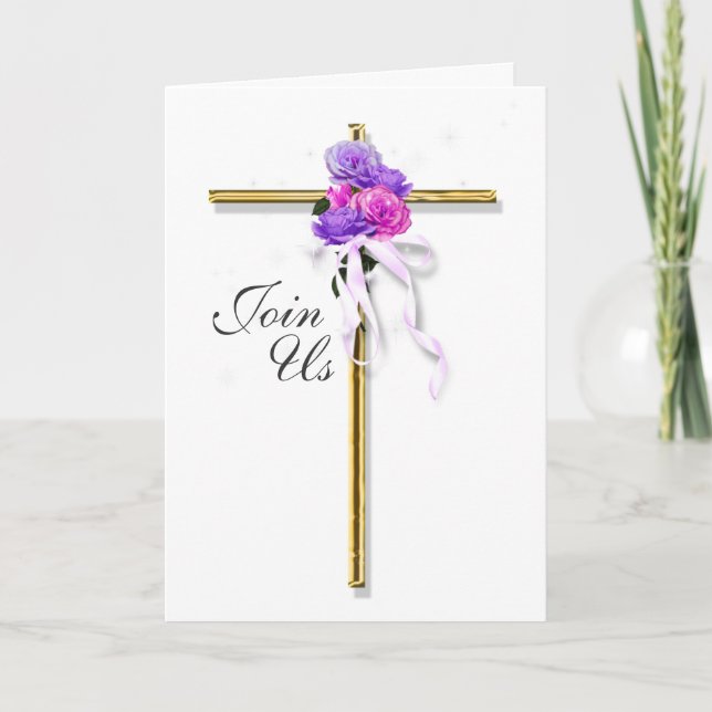 Convite Convidado cor-de-rosa para cristalizar (Frente)