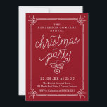 Convite Convidado da Festa de Natal Anual da Rússia<br><div class="desc">Compartilhe os detalhes da sua festa de Natal anual para a sua empresa ou família com este convite de festas de cocktail com um fundo kraft e uma moldura desenhada à mão.</div>