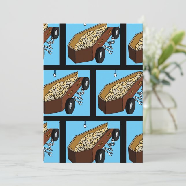 Convite Convidado da festa HaowEEn 2024 por dalDesignNZ (Em pé/Frente)