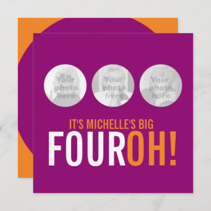 Convite Convidado de 40º FOUROH!