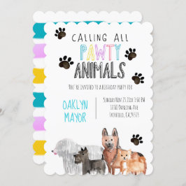 Convite Convidado de aniversário de crianças para o tema d