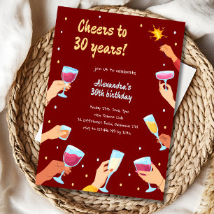 Convite Convidado de aniversário para adultos