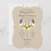 Convidado de Casamento de Deer Antlers + Wildflowe