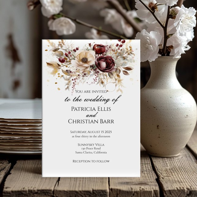 Convite Convidado de casamento elegante para os bichos-da- (Criador carregado)