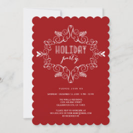 Convite Convidado de Feriado Clássico do Quadro de Deco Vi