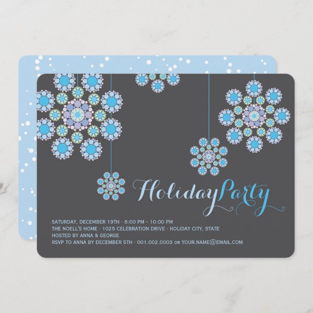 Convite Convidado de Férias de Enfeites de natal de Travag (Frente/Verso)