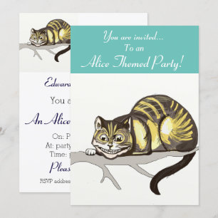 Convite Convidado de Festa de Alice Themed