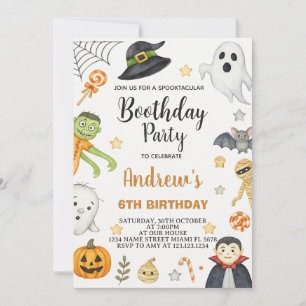 Convite Convidado de Festa de aniversário de Halloween par