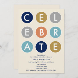 Convite Convidado de Festas de aniversário de Homens