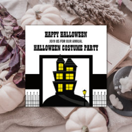Convite Convidado de Halloween da Casa Assombrada