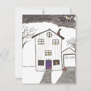 Convite Convidado de Halloween para casa de Spooky