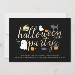 Convite Convidado de Halloween para Critters Spookies