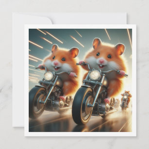 Convite Convidado de Janto Engraçado Hamster