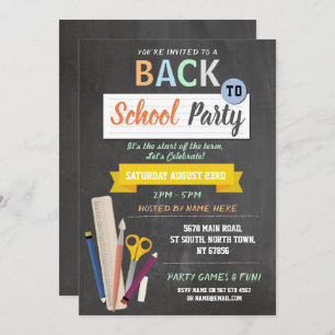 Convite Convidado De Volta Para A Faculdade Professora Cha