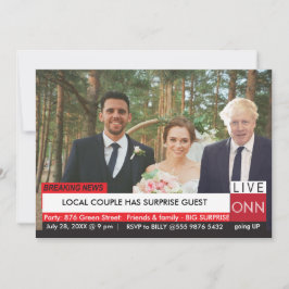 Convite Convidado do CASAMENTO de Boris Johnson Notícias e