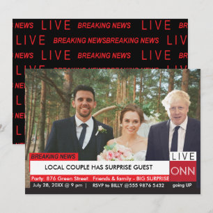 Convite Convidado do CASAMENTO de Boris Johnson Notícias e