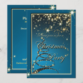 Convite Convidado do Elegante Festa de Mágica de Natal