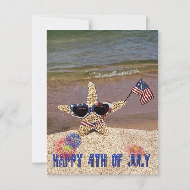 Convite Convidado do Partido em 4 de julho (Frente)