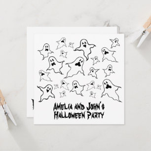 Convite Convidado do Partido Fantasmas de Halloween Person