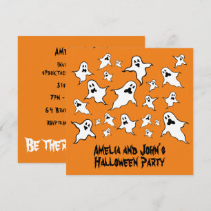 Convite Convidado do Partido Fantasmas de Halloween Person