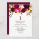 Convite Convidado do primeiro aniversario Floral Boho Burg (Frente/Verso)