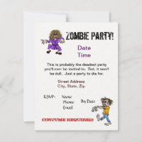 Convidado do Zombie Party    Personalize-O!