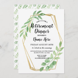 Convite Convidado Dourado para o Grupo de Aposentadoria de