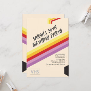 Convite Convidado Esperado VHS dos anos 90