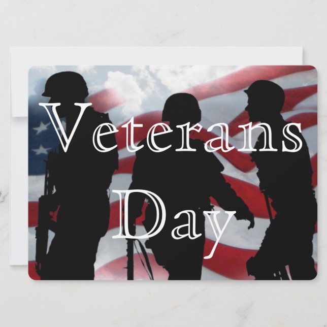 Convite Convidado Honor Veterans Day 6,5" x 8,75" (Frente)