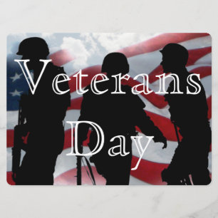 Convite Convidado Honor Veterans Day 6,5" x 8,75"