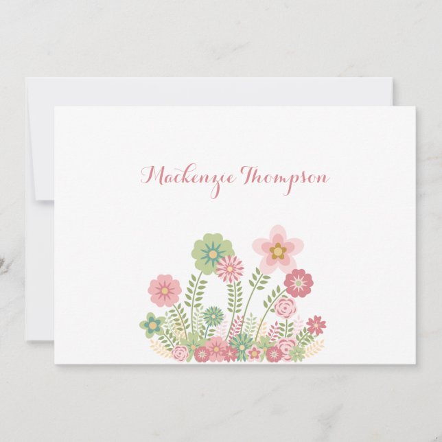 Convite Convidado/Papel de Carta para Doce Perfeição (Frente)