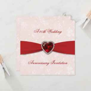 Convite Convidado para 40º aniversário do casamento do Sof