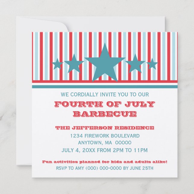 Convite Convidado para 4 de julho de 2010 (Frente)