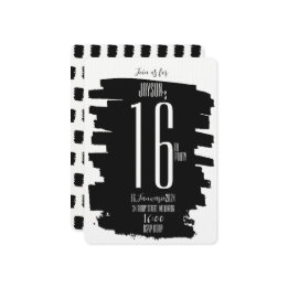 Convite Convidado para a Festa de aniversário 16 moderna